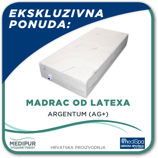 Anatomski Madrac – LATEX (AG+)