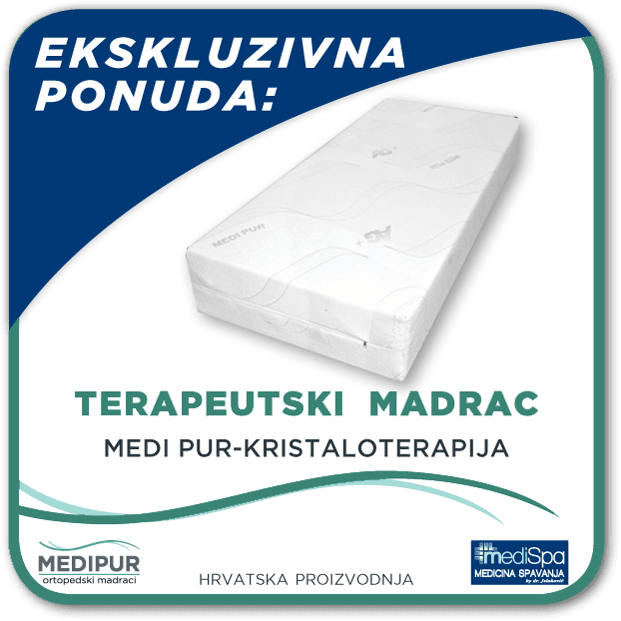 Madrac MEDI PUR - KRISTALOTERAPIJA
